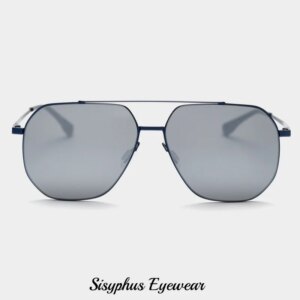 Sisyphus Eyewear Official Flagship Store New Pilot Sunglasses Men’s Nylon Pilot Toad Double Bridge Sunglasses
