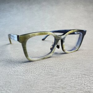 Eyeglass Frames Square Vintage Retro Business Handmade Black White Horn Prescription Man Women Glasses Frames Lenses Eyeglasses