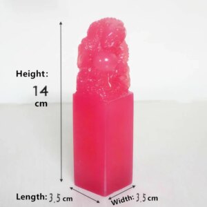 Palace Painting Calligraphy Red Dragon Seal Jiaolong Jump Sea Collection Soft Hibiscus Stone Private Seal Gift Small Ornament