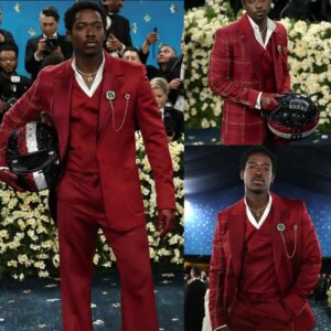 2 Pieces Red Customized Men Suits Notched Lapel Single Breasted Pants Sets Stripe Matching Classic Fit Prom Male Party Blazers