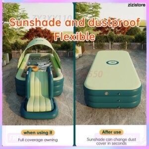 Large Inflatable Swimming Pool for Summer Family Fun with Water Slide Outdoor Baby Pool Toy Water Game