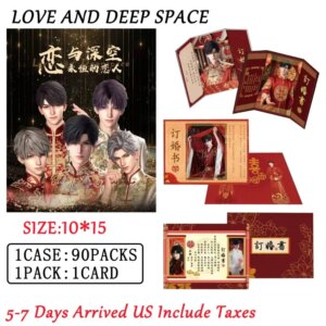 New Wholesales Love And Deep Space Collection Box Bricmarriage Certificate Sexy Male God Abs Series Anime Christmas Gift