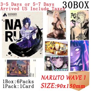 2025 Wholesales Anime Naruto Cards Booster Box Aurora W1 Cartoon Tcg Card For Kids Toys Game Christmas Gift