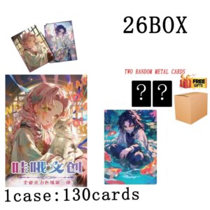 Wow Wenchuang Wholesales Demon Slayer Collection Cards Booster Box Acrylic Kids Toys Playing Cards Trading Collection Squid Game