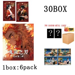 Wholesales Demon Slayer Collection Cards Booster Box High Appearance Colored Paper Kids Playing Table Games Board Game
