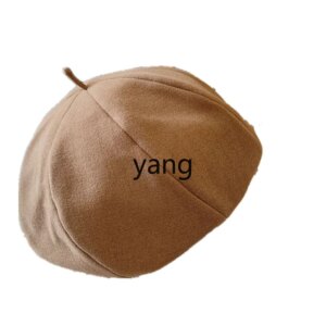 LMM new beret women’s autumn and winter versatile trend retro literary pumpkin hat