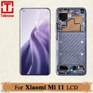 AMOLED 6.81″Original For Xiaomi Mi 11 LCD Display M2011K2G Touch Screen For Xiaomi Mi 11 International version LCD Replacement