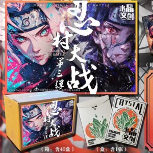 New Naruto Wave 3 Ninja Village War B5 Collection Card Uzumaki Uchiha Sasuke Tcg Haruno Sakura Collection Card Children Toy Gift