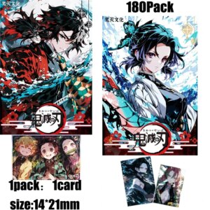 Demon Slayer Cards Booster Box A5 Wave 1 Collection Wholesale Playing Cards Games Board Party Kids Toys Mystery Pack