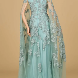 Classic O-Neck Appliquins Flowers Straight Mother Of Bride Wedding Dresses Bridal Gowns Customized