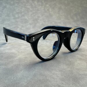 Eyeglass Frames Unique Vintage Retro Thick Handmade Buffalo Horn Prescription Man Glasses Frames Optical Lenses Eyeglasses