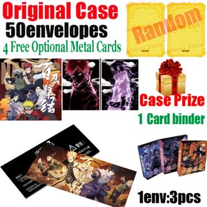 Jiying Creative Naruto Hundred Ninjas Gathering  Ninja Tear Blind Box Anime Uzumaki Naruto Uchiha Sasuke Hyuga Game Cards Gift