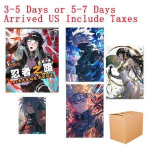2025 Wholesales Naruto Anime Cards A5 TCG Card Ab Case Sasuke Uzumaki Ninja World Kid’s Gift Playing Card Toy