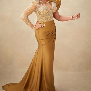 Luxury Sweetheart Appliquins Beading Tiered Mermaid Formal Evening Dresses Birthday Party Prom Gowns Customized