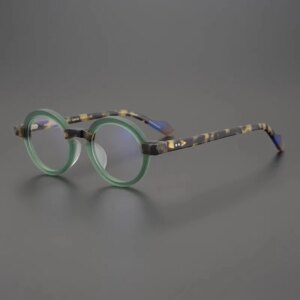 Cubojue High End Men Reading Glasses Women Anti Blue Light Matte Green Tortoise Eyeglasses Frame Male Magnify Spectacles