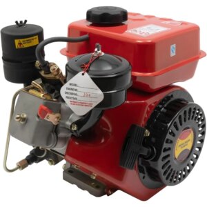 Diesel Engine, 196Cc 4-Stroke Single-Cylinder Diesel Engine, 3HP Engine with Air-Cooled Recoil Starter Systemdiesel Engine
