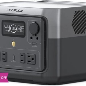 BestsellerPortable Power Station RIVER 2 Max 500, 499Wh LiFePO4 Battery/ 1 Hour Fast Charging, Up To 1000W Output Solar Generato