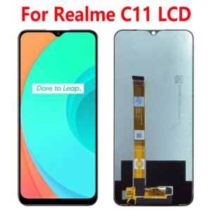 6.5” Original For Realme C11 LCD Display Screen Touch Panel Digitizer Replacement Parts For Realme C11 LCD With Frame RMX2185