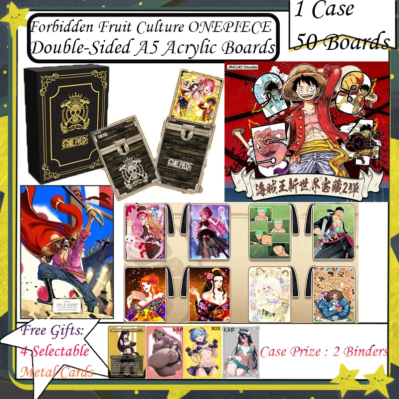 Forbidden Fruit Culture ONEPIECE Double-Sided A5 Acrylic Boards Anime Nami & Luffy Boa Hancock Child Gift Toys CCG ACG