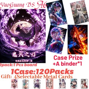 2025 New DS YaoGuang Demon Slayer A6 Boards Nezuko Shinobu Anime Kimetsu Yaiba Booster Box Tcg Card Toy Hobbies Gifts