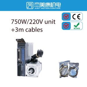 JMC 220V AC Servo Motor and Driver Kit 750W 2.39Nm 80JASM507230K JAND7502-20B 3000rpm For High Precision High Speed CNC Machine