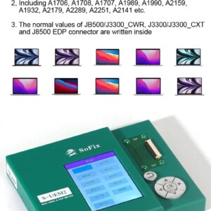 SoFix S-UEM2 For Macbook USB-C EDP Meter Detector Connector Logic Board 2016-2020 A1706 A1708 A1707 A1989 A1990