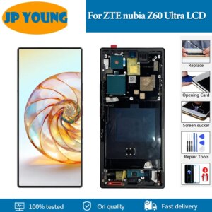 6.8″ Original AMOLED For ZTE nubia Z60 Ultra LCD Display Touch Digitizer Assembly For nubia Z60Ultra LCD Screen Replacement Part