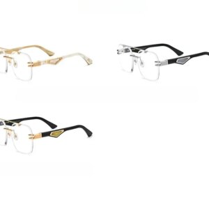 2025 Manual Natural Buffalo Horn Glasses Frame Double Bridge Men Women Can Be Matched with Myopia Anti-blue Prescription Glasses