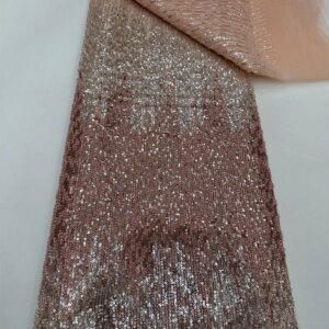 Groom French Tulle Beads Lace Fabric African Lace Fabric 2025 High Quality Nigerian Embroidery 3D Lace Fabric For Wedding Sewing