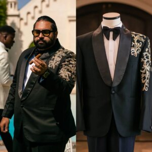 Handsome Wedding Tuxedos 2 Piece Set Jacket Pants Appliques One Button Men Suit Shawl Lapel  Customized Groom Wear Party Suits