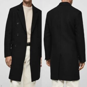 New Arrival Overcoat Fashion High Quality Clothes Men Thicker Casual Double Breasted Slim-Fit Business Formal Outwear Customized