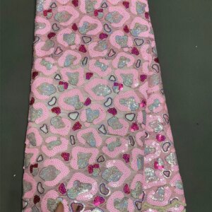 Luxury Organza African Lace Fabric High Quality 2025 Luxury Laces On Sale 5 Yards Nigeria Elegant Fabric For Wedding Dre A1113-1