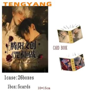 Jujutsu Kaisen Collection Cards Booster Box Wave 4 Tengyang 10*15cm 1case 100% Acrylic Tearing Playing Anime Cards Kids