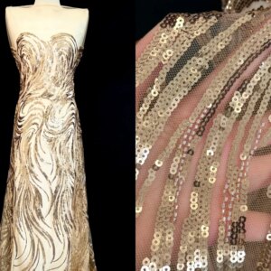 Africa Nigerian Beaded French Mesh Lace With Sequins High Quality 2025 Embroidery Lace Sequins Lace For Wedding Dresses Women