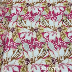 French Mesh Lace Fabric Sequins African Lace Fabrics Nigerian Mesh Lace Fabric For Diy Dresses Party Wedding