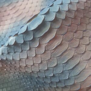 Colorful Printed Real Python Skin Leather Craft Piece DIY Accessory Soft Genuine Leather Material Phone Case Wallet Fabric