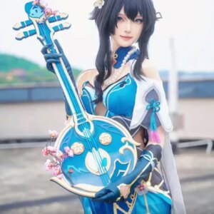 Ruan Mei Pipa Honkai: Star Rail Cosplay Props Weapons Halloween Christmas Fancy Party Costumes Accessories
