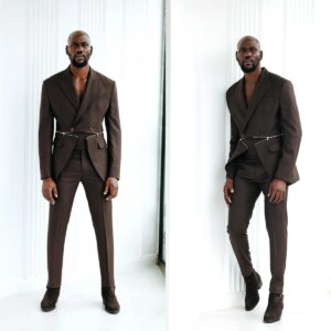 FASHION SHOW Men Suit Zipper Style New Jacket Comfortable Slim Fit 2-Pieces Tailor-Made Groom Formal Occasions Size Customized