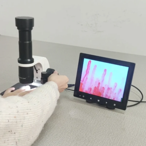 Professional Capillaroscope 9 Inch Monitor Nailfold Capillaroscopy Microcirculation Machine