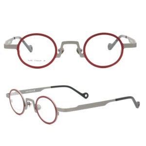 Women Round Pure Titanium Eyeglass Frame Men Vintage Optical Glasses Frame Prescription Eyewear Gold Black Spectacles Retro