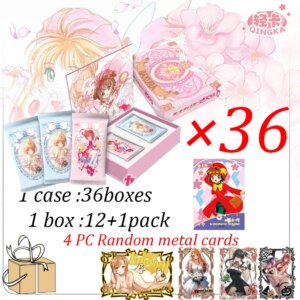 Low Price Wholesale QingKa Cardcaptor Sakura Cards KINOMOTO SAKURA Collection Cards Mistery Box Board Game Toys Birthday Gifts