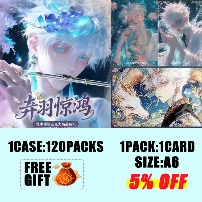 New 2025 Wholesales Jujutsu Kaisen Z Generation Cultural Wave1 Acrylic Collection Cards Gojo Satoru Doujin Kids Toys Hobby Gift