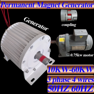 10000W 110V 220V Low RPM Permanent Magnet Generator Rare Earth Motor 60KW Alternator Direct Shaft