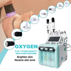 New Design 8 in 1 hydro Facial Machine for Wrinkle Remover Bubble Facial Machine CO2 Oxygen beautiful equipment