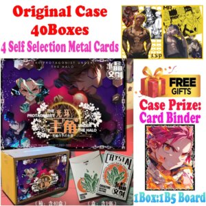 Lastest Wholesale B5 Size Crystal Culture The Protagonist Under The Halo Trading Palying Card Anime Naruto ACG TCG Gift