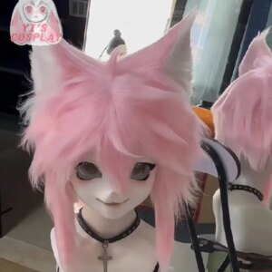 Yis cosplay Custom Handmade Furry head Kigurumi Head Cosplay Kemono Fursuit Headsets Beast Customized Fursuit Kemono Head