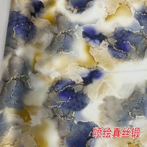Plant spray flower silk forged fabric 19 m silkworm dress shirt cheongsam garment