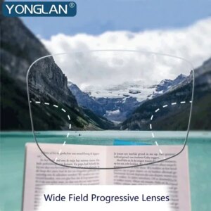 1.56 1.61 1.67 Widest Field of View Progressive Multi-focal Lenses Digital Free Form Myopia Prescription Lenses Optical Glasses
