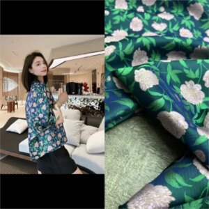 New silk old brocade fabric 100% dress and top