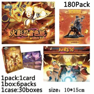 Naruto Set Booster Box Cards Case Official Anime Autograph Replica Limited Edition Playing Cards Games Toys Child Gifts